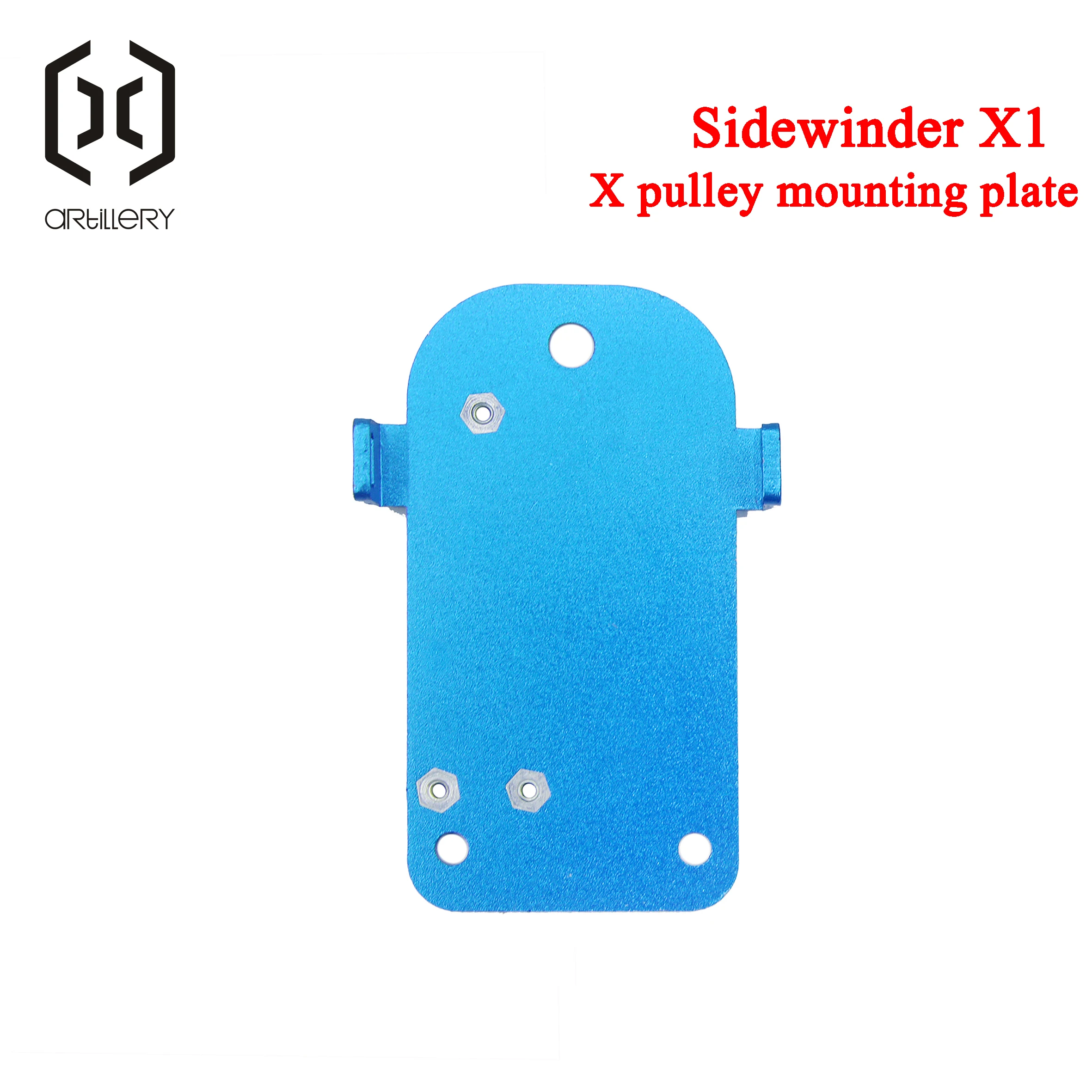 The latest extruder mounting plate for X pulley is used for the artillery 3D printerSidewinder X1 and Genius