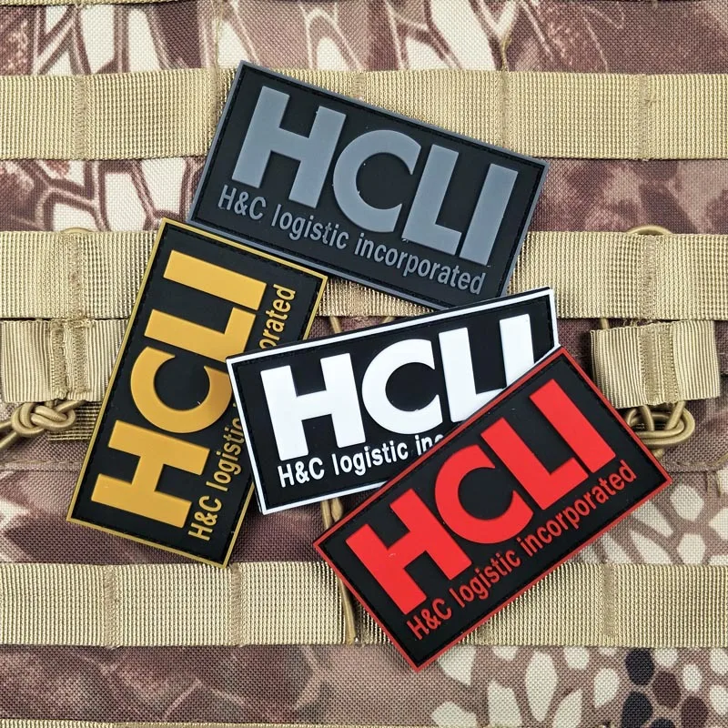 H&C Logistic Incorporated HCLI PVC Hook&Loop Patches Soft Rubber Armband Outdoor Backpack Clothing Decoration Stickers Applique