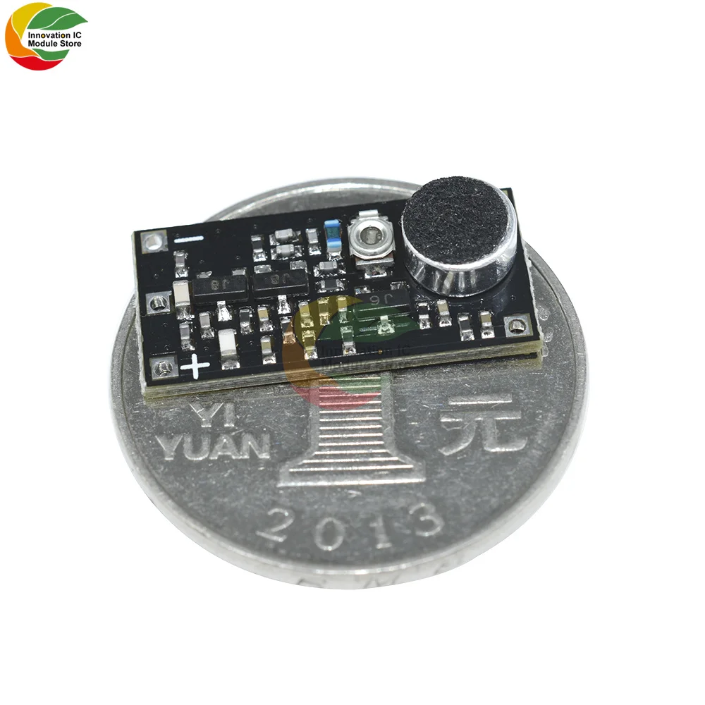 Ziqqucu DC 2 -9V 9mA 88-115MHz Mini FM Transmitter Wireless Microphone Surveillance Frequency Board Module for Arduino