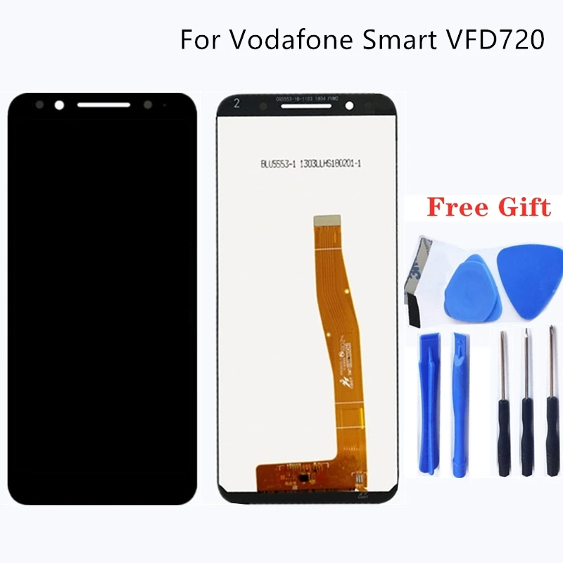 

100% test work for Vodafone Smart VFD720 intelligent N9 LTE LCD monitor for VF720 5.5'' full LCD display touch screen digitizer