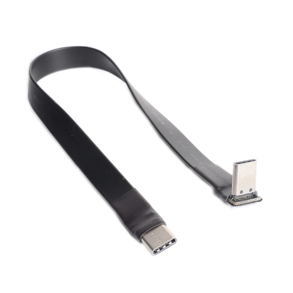 FPV USB 3.1 Type-C USB-C 90 degree Adapter 5cm-100cm FPC Ribbon Flat Type-C USB-C Cable for Multicopter Aerial Photography