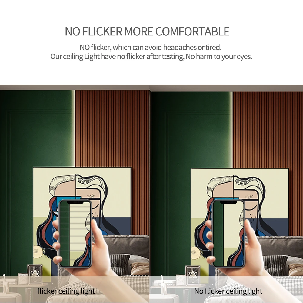 Smart LED Ceiling Light Air520 Square Dimmable Lighting For Living Room Kitchen Bedroom Fixture Ultrathin Modern Lamp Ra95 40W