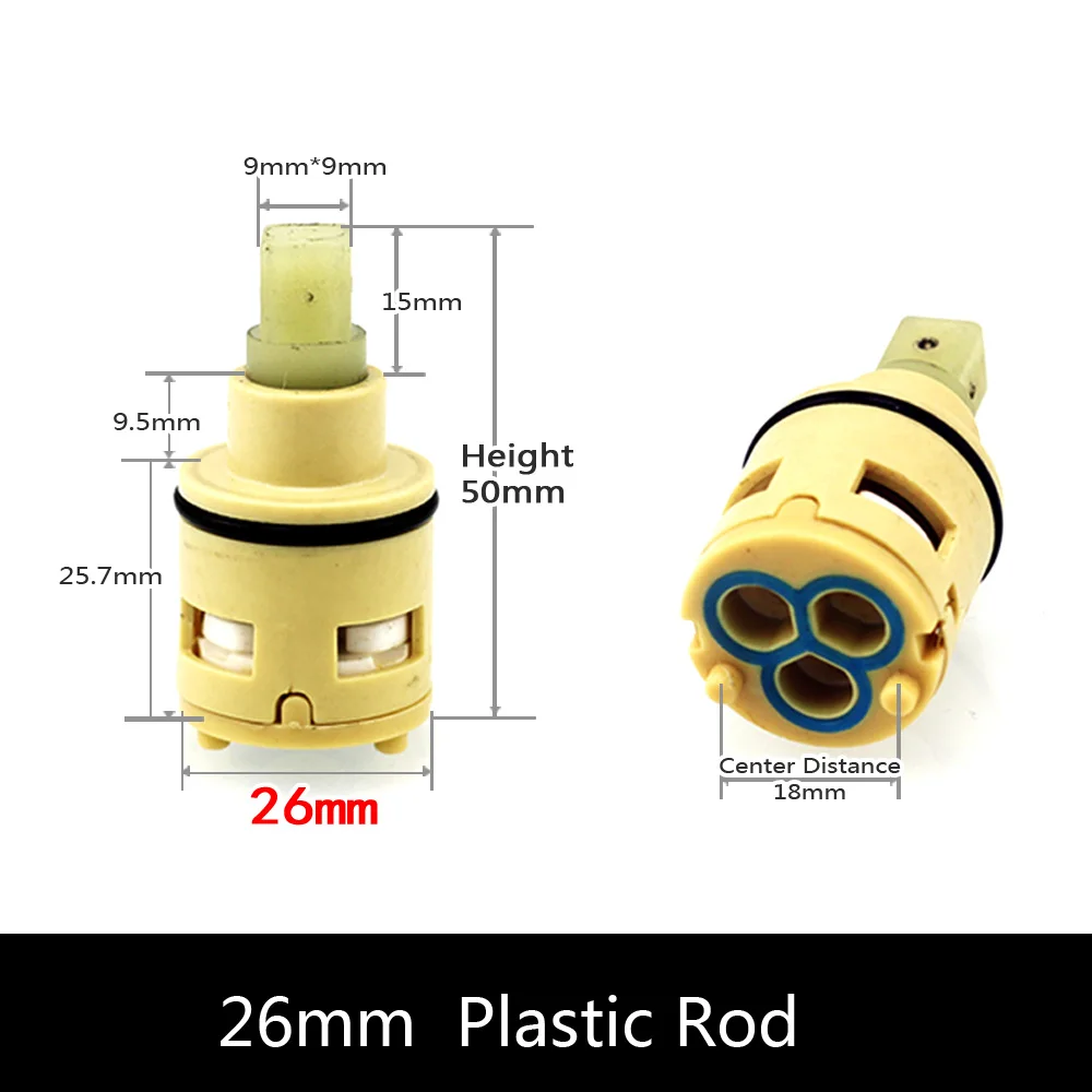 26MM Shower Faucet Spool Third Gear Ceramic Spool,Shower Mixer Faucet 3 position switching Tap valve Three-Hole Diversion Spool