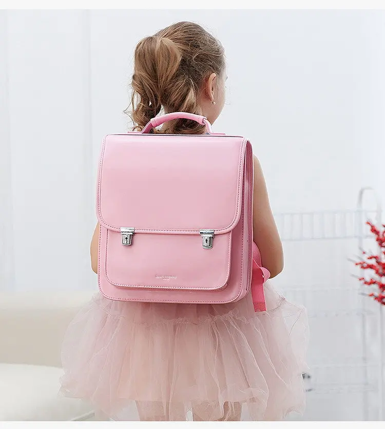 Children PU Japan school Bag students backpack bag for girls Japan School Backpack for boys kids Orthopedic backpack book bags
