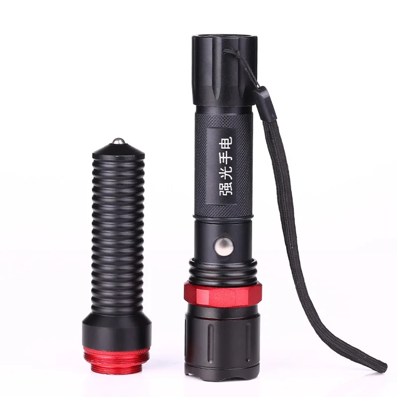 LED Light Charging Flashlight, Outdoor Lighting, Night Camping Equipment, Knives, Rotating Focus