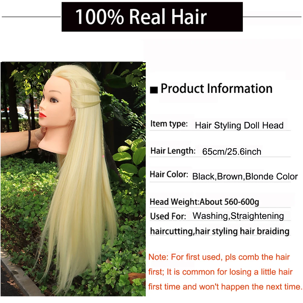 Hairdressing Training Mannequin Head For Hair Styling And Makeup Practice Cosmetology Dolls Head Training Model Salon Hair Head