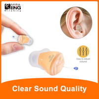 Hearing Aids Inner Ear Invisible Portable J25 Adjustable Small Wireless Mini CIC Left/Right Best Sound Amplifier for DeafnessOld