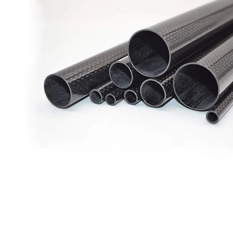 حك لامع 4 5 6 7 8 9 10 11 12 مللي متر مع 500 مللي متر طول عالية الجودة حك ماتي 3K الكربون الألياف النسيج الجرح أنبوب CFK أنبوب ROHRE