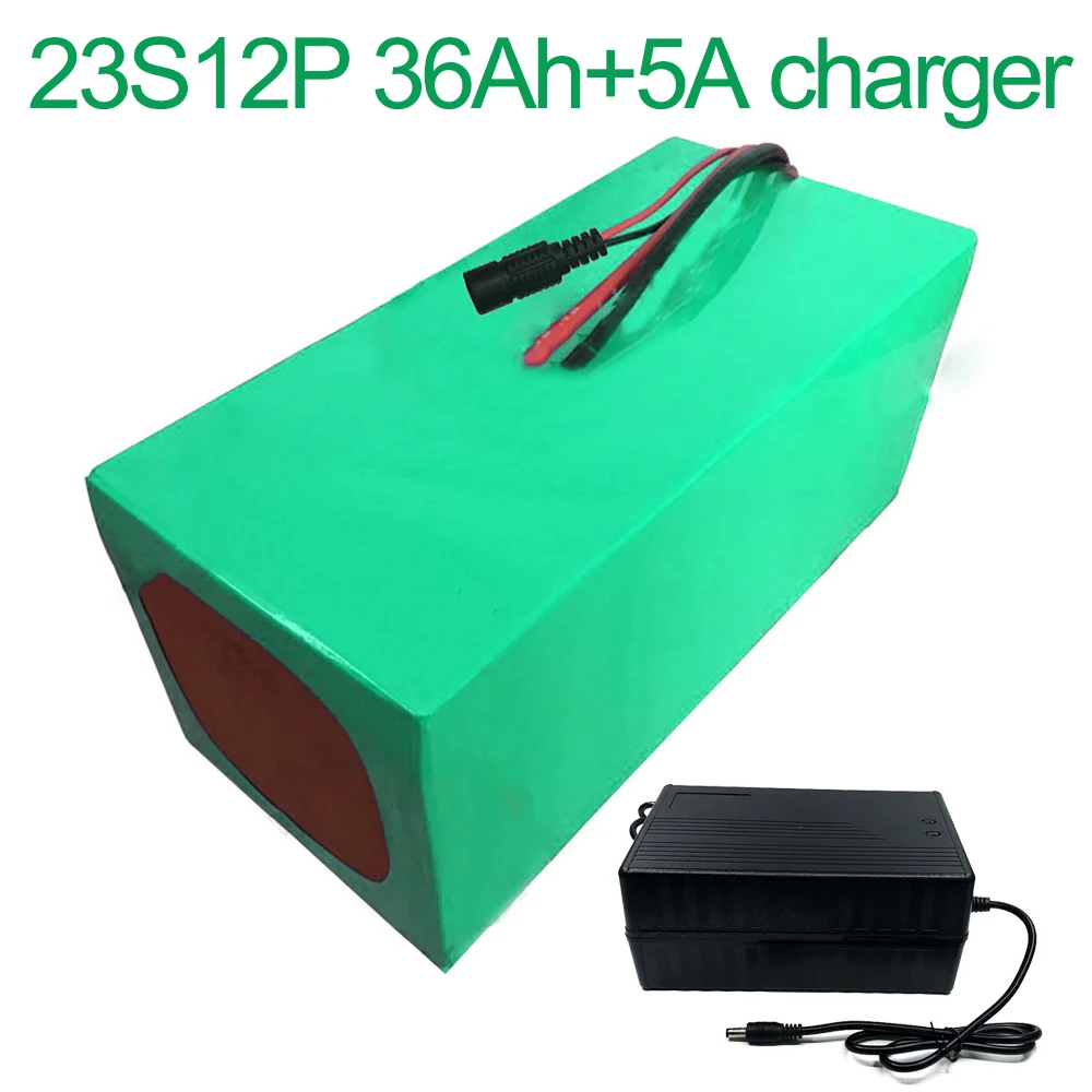 

With 5A charger 84V 36Ah 23S12P 18650 Li-ion Battery electric two Three wheeled motorcycle bicycle ebike 320x200x140mm