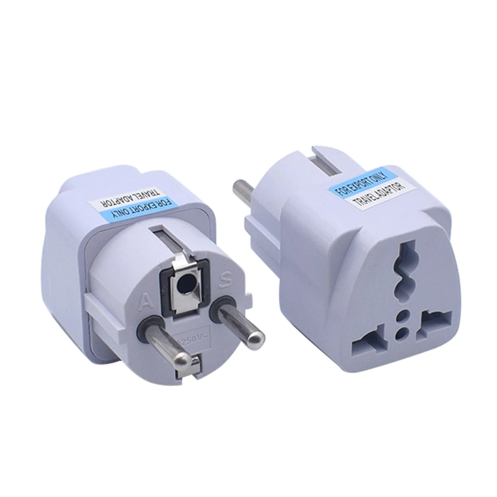 1pcs Universal EU Plug Adapter AU UK US To EU Euro AC Travel Adapter Electrical Plug Converter Power Socket