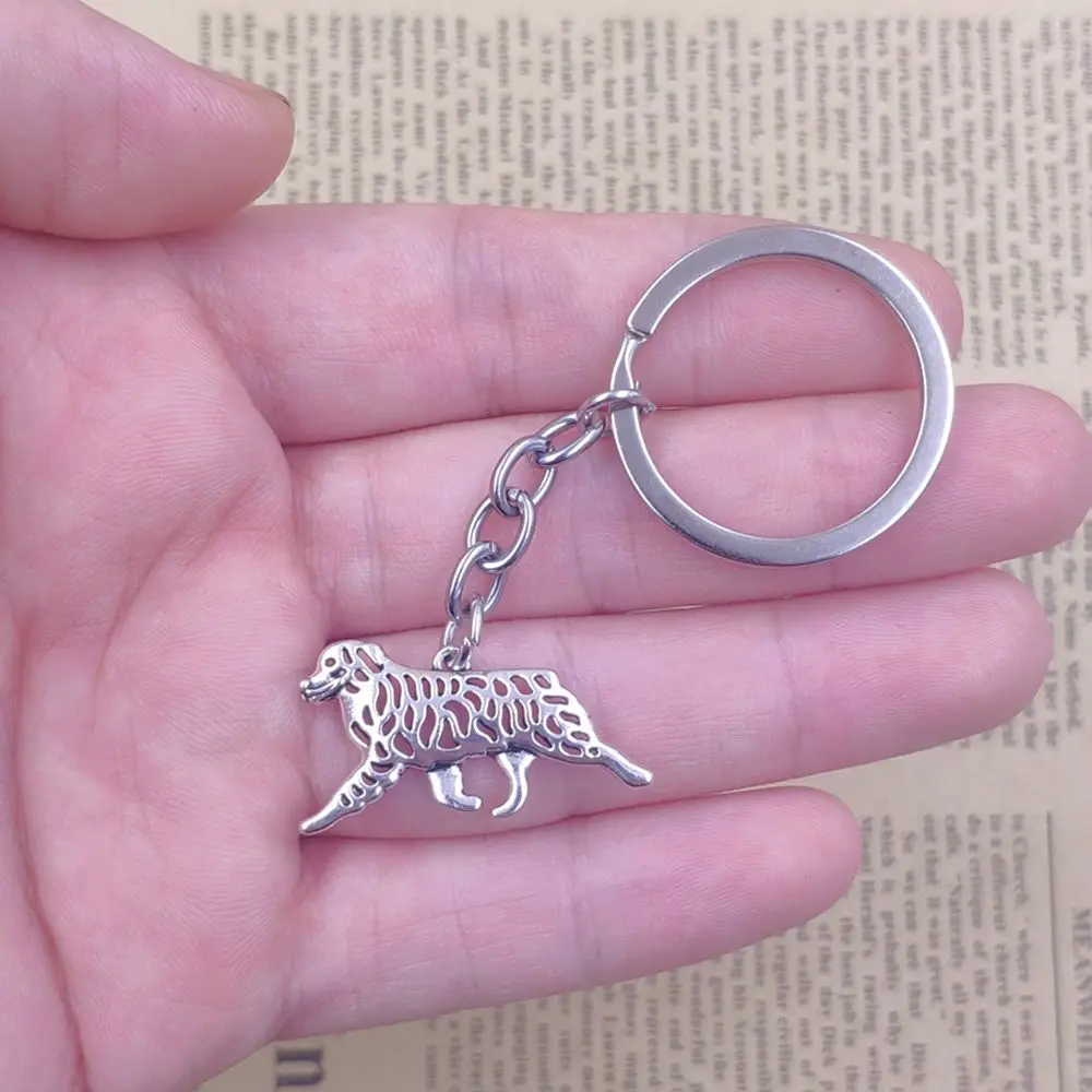 Australian Shepherd Dog Animal Luxury  Purse Keychain Pet Key Ring Cute Gift K052-55