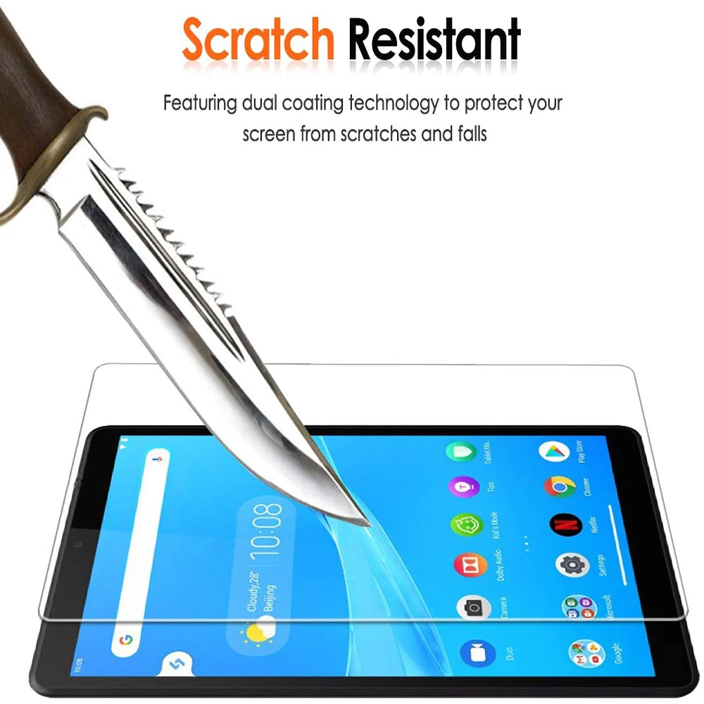 Tempered Glass Film for Lenovo TAB M8 TB-8705F / TB-8505X 8.0 Inch Scratch Resistant Waterproof Film Protector for Tablet