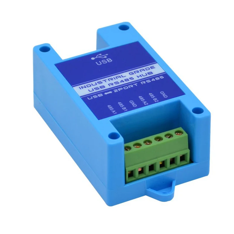 Waveshare RS232 to RS485 Converter (B), Active Digital Isolator, Rail-Mount Support, 600W Lightningproof & Anti-Surge