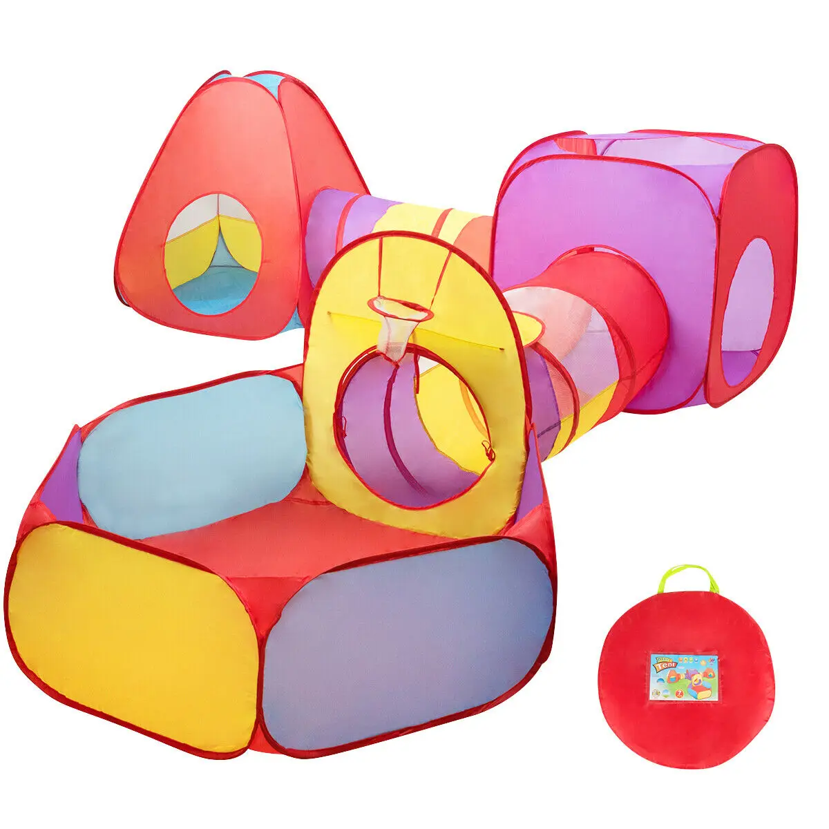 7pc Kids Ball Pit Play Tents & Tunnels Pop Up Baby Toy Gifts Indoor Outdoor