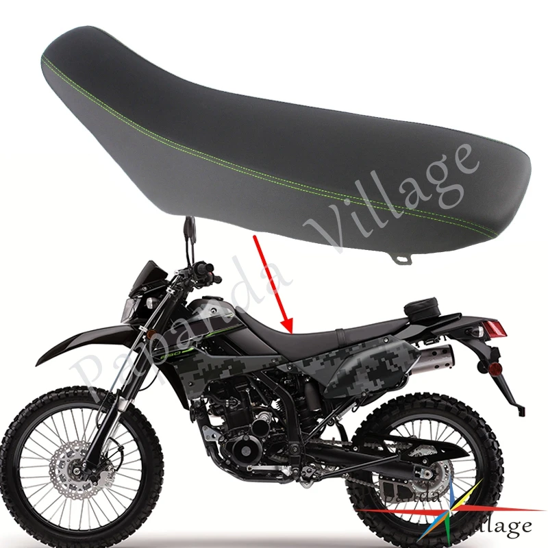 Off Road Black Seat Cushion For Kawasaki KLX 250 KLX250 2009-2019 Motocross Replacement Complete Foam Core Seat Cover Assembly