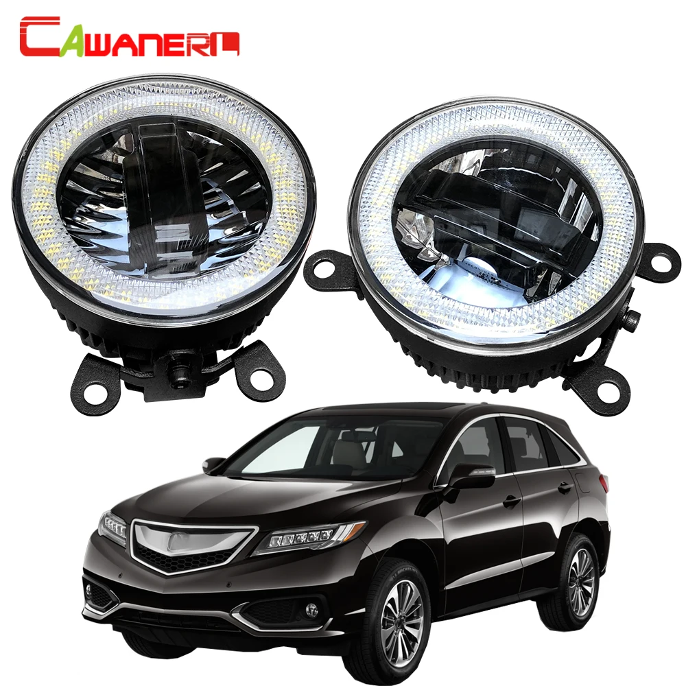 

Cawanerl Car LED Fog Light DRL Daytime Running Light Angel Eye Bulb 3000LM 12V For Acura RDX 2010 2011 2012 2013 2014 2015