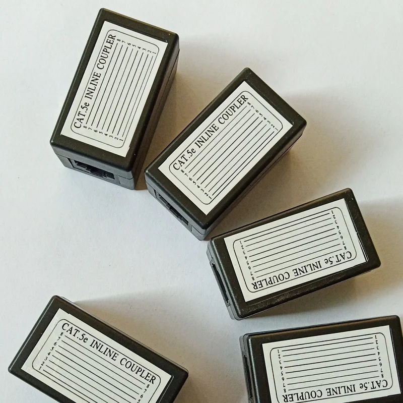 RJ45 CAT5e Inline คู่ CAT5E เครือข่าย Ethernet เชื่อมต่อหญิงอะแดปเตอร์ใหม่ CAT.5E มาตรฐาน Ethernet Adapter