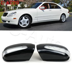 Car Front Door Mirror Housing Cover Turn Signal Light For Mercedes-Benz S430 S500 CL500 2000-2003 2208100164 2208100264