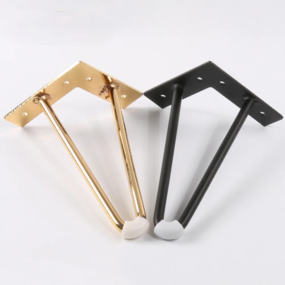 

4pcs 10cm-40cm iron table Legs for metal furniture foot black gold chair sofa bed hairpin desk leg cabinet feet to the dresser