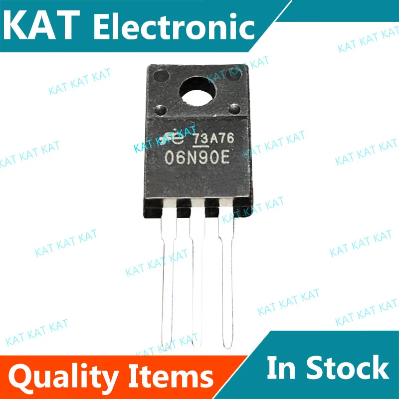 5PCS/Lot FMV06N90E 06N90E TO-220 900V 6A N-CHANNEL SILICON POWER MOSFET