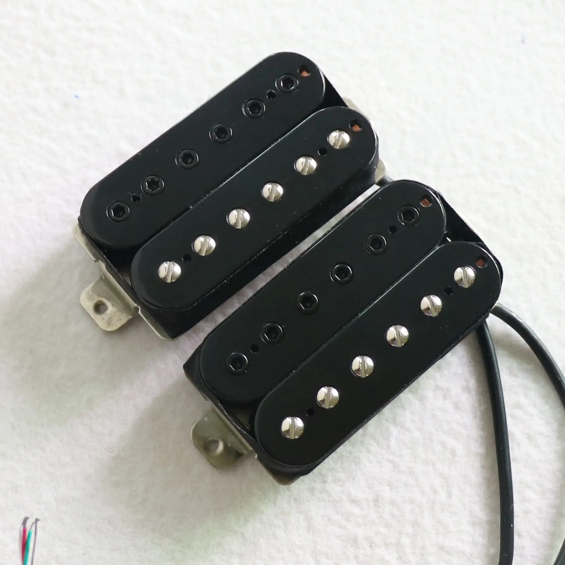 Donlis PAF Nickel silver baseplate Alnico 5 humbucker guitar pickup for classic rock and jazz music DHN58