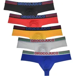 Nova roupa íntima masculina, cueca boxer, cor sólida, sexy, u convexo, 1/3, cobertura traseira, brasilain