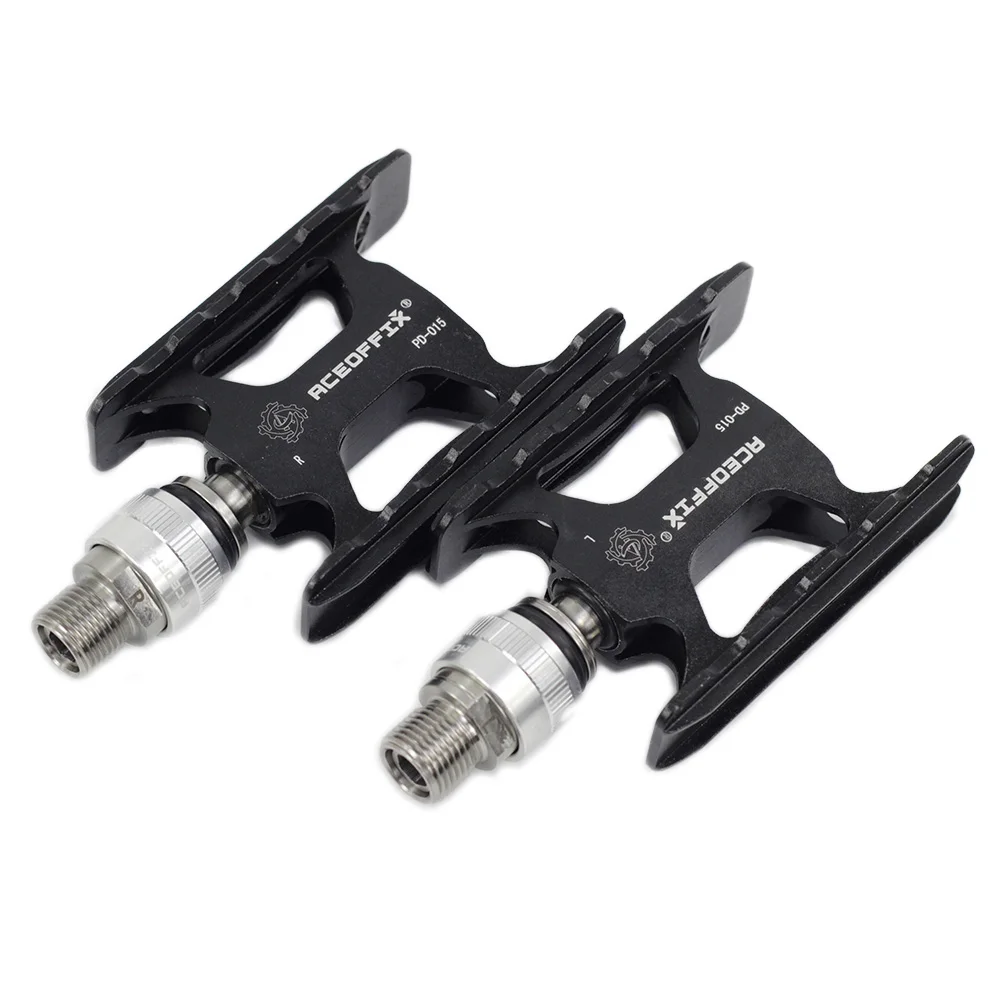 Aceoffix Ultralight Bicycle Pedals for Brompton, JAVA Fnhon, Quick Release Adaptors Pedal for MKS, Eazy Pedals