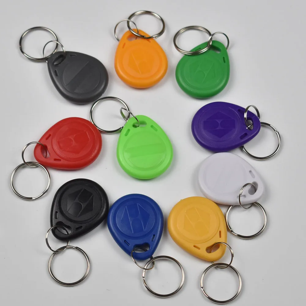 

200pcs/bag RFID key fobs 13.56MHz proximity ABS token nfc smart tags access control with china Fudan S50 1K chip