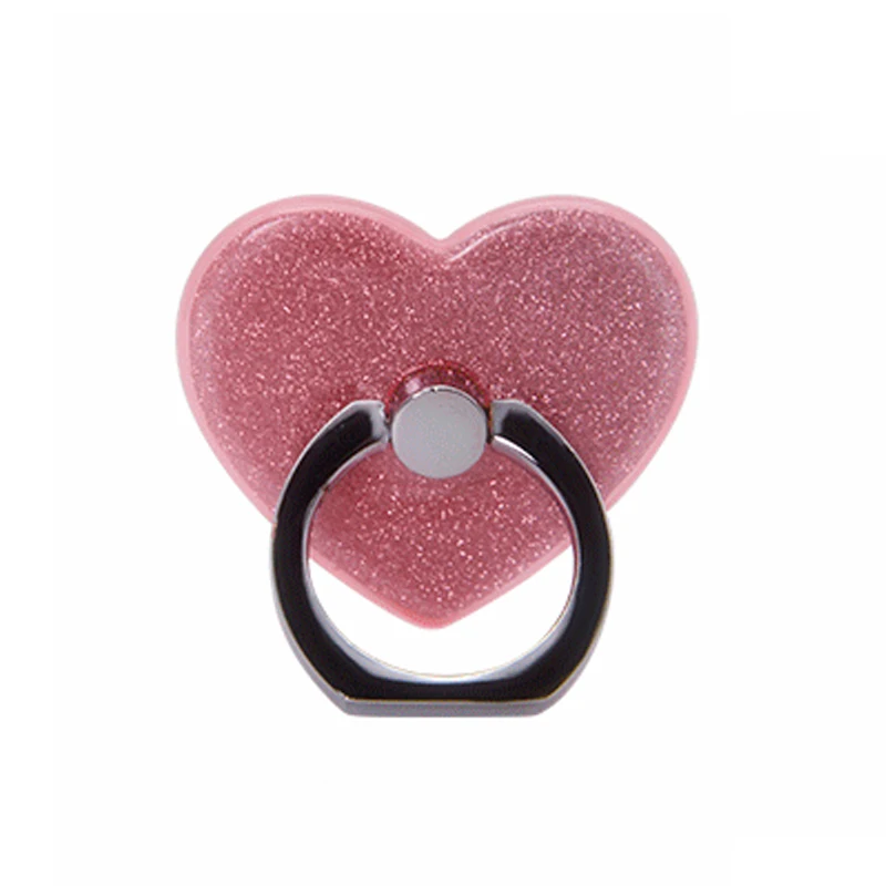 Mobile Phone Ring Holder for Tablet pc Phone Holder Stand Phone grip Heart-shaped Finger Ring Holder Car Mount Stand for iphone