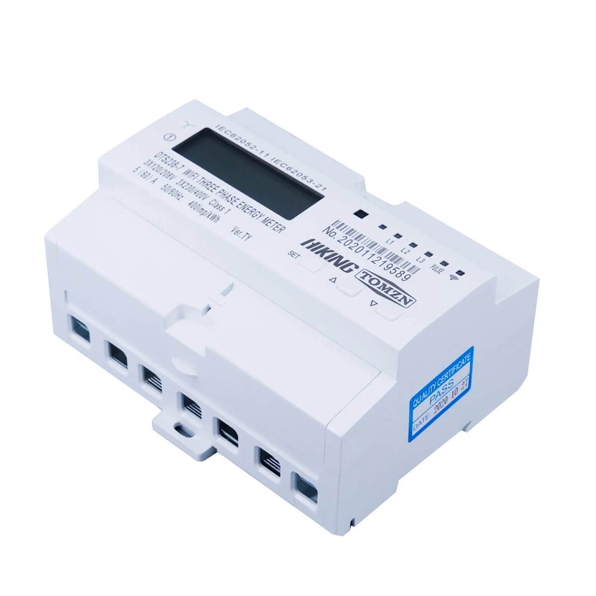 WIFI Smart TUYA 3P 4 wire Energy Meter 3*120V 3*220V 3*230V 50/60Hz timer Power Consumption Monitor kWh Meter Wattmeter