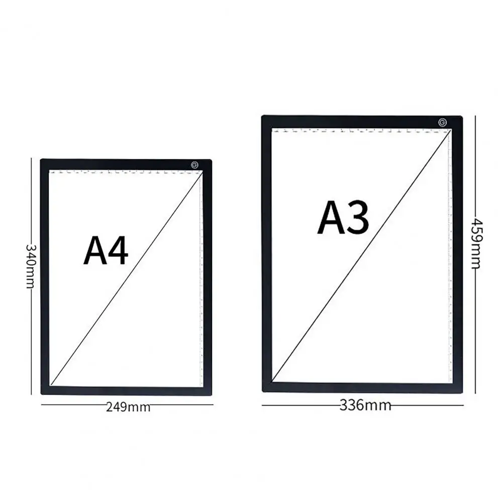 Tracing Copy Board Strong Suction Anti-skid Ultra-thin A3 A4 LED Calligraphy Artist Drawing Table for Animation
