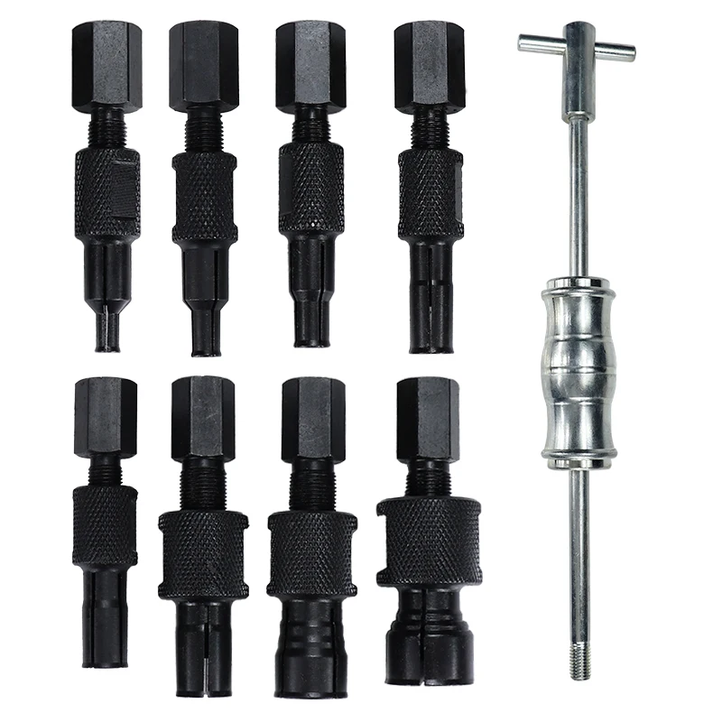 XCAN – jeu d'extracteur de roulement intérieur, 8-32mm, 9 pièces, Kit interne de marteau coulissant pour enlever les trous borgnes, outils de réparation de voiture