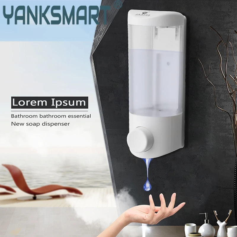 

YANKSMART ABS Hand Liquid Soap Sanitizer Lotion Dispenser Liquid Good Quality Foam Dispenser Bottle Box For Kitchen & Bathroom