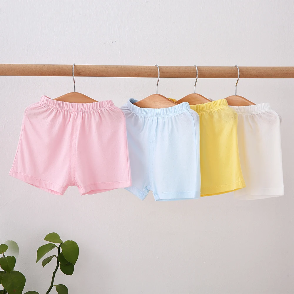 Baby pants Open crotch summer thin baby casual shorts Modal big rear pants over leggings