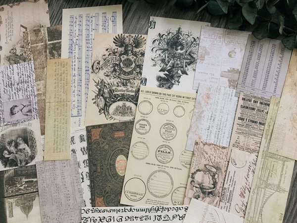 Old Poster Planet Map Stickers Junk Journal Planner Stickers Scrapbooking Vintage Card Decorative Sticker DIY Craft Photo Albums
