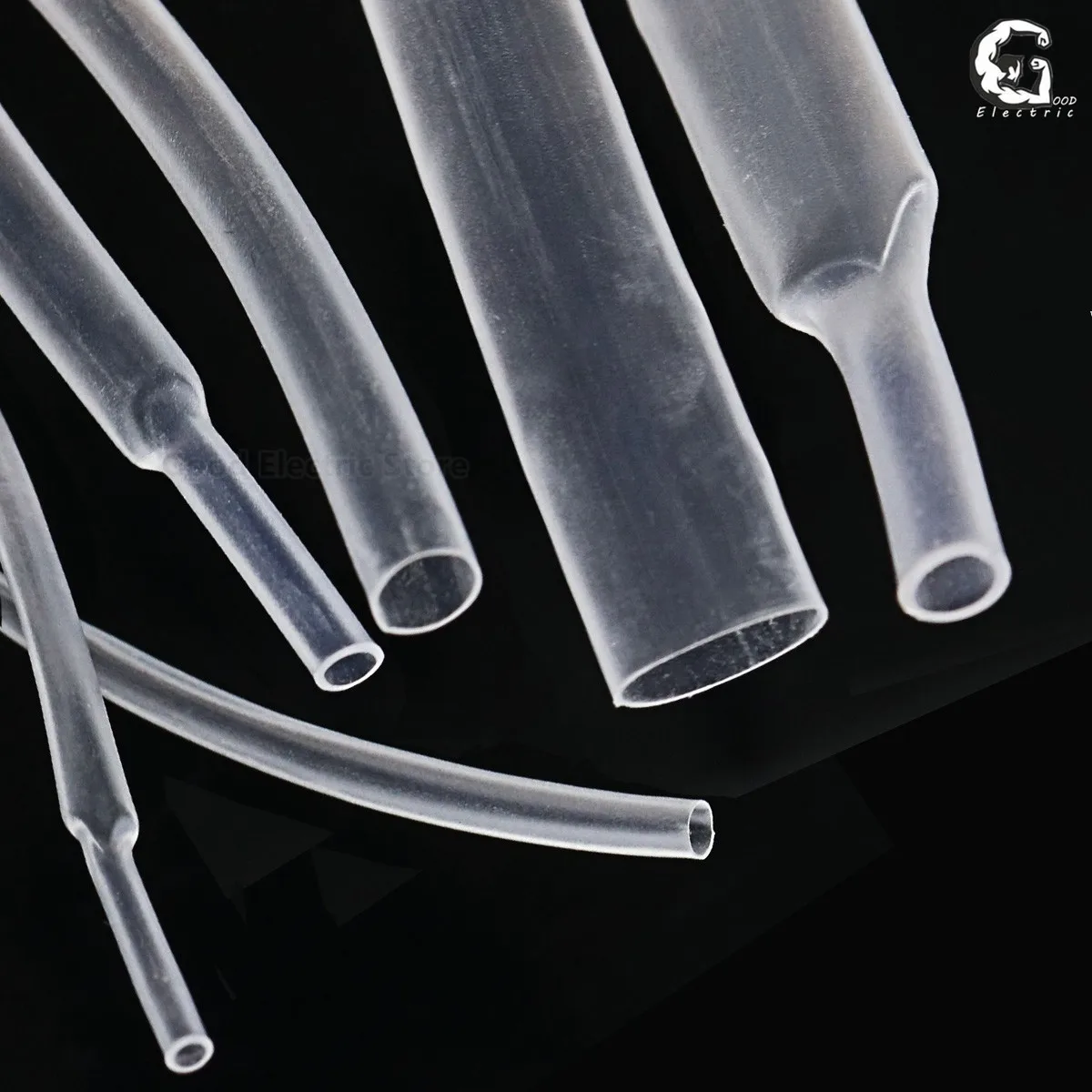 Transparent Clear 2:1 1mm 1.5mm 2mm 2.5mm 3mm 3.5mm 4mm 5mm 6mm 8mm Heat Shrink Tube Shrinkable Tubing Sleeving Wrap Wire kits