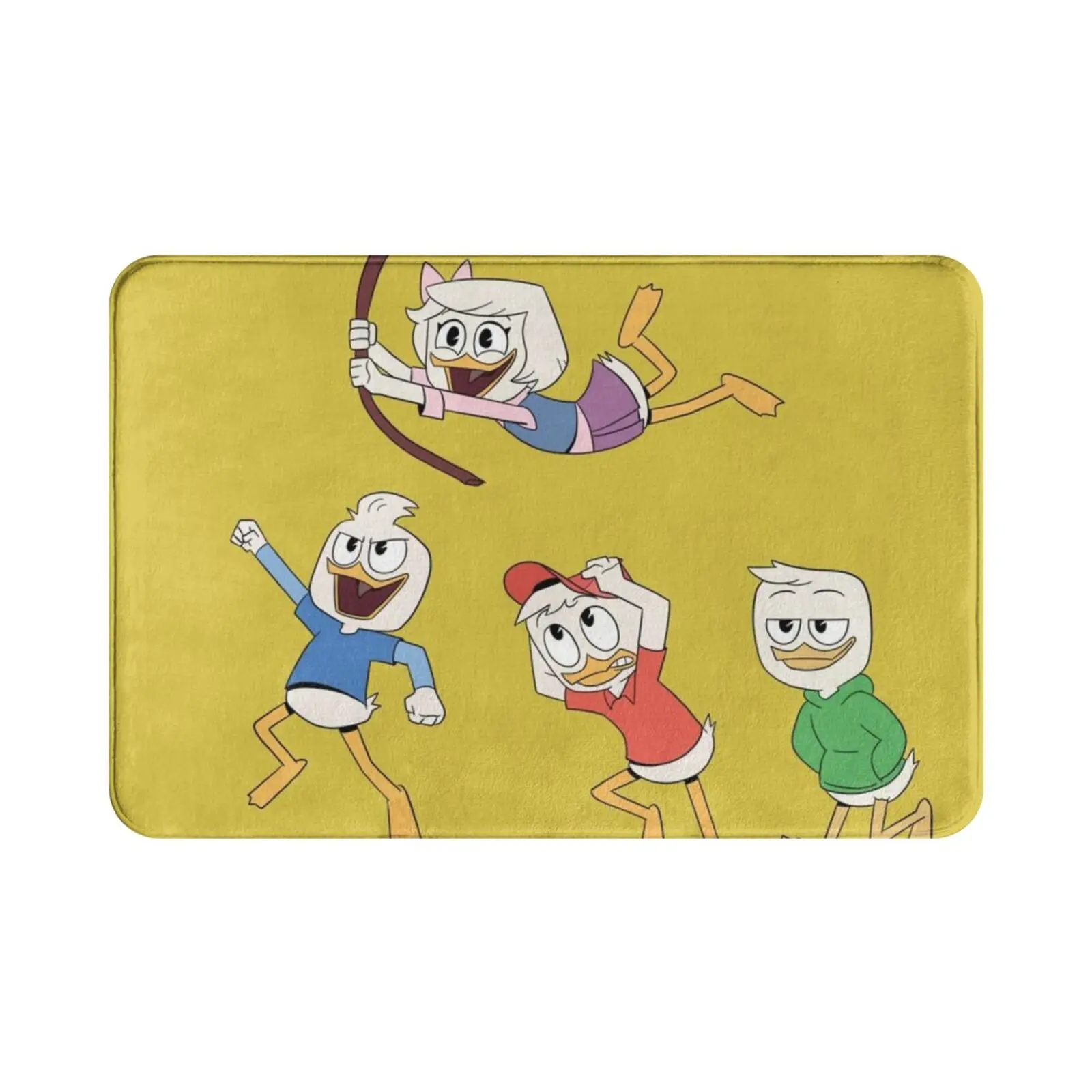 Avventura! Tappeto Tappetino Tappeto Cuscino Morbido Antiscivolo Dt17 Huey Dewey Louie Duck Webby Vanderquack Adventure