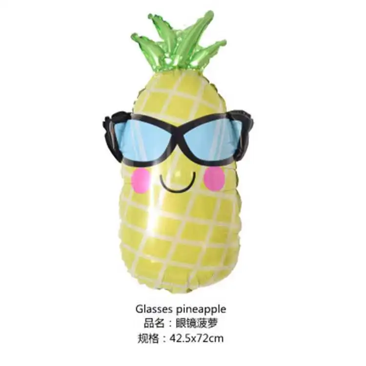 Glasses sun modeling Balloon Party Decoration Photo Props watermelon butterfly pineapple Summer Theme aluminum balloon