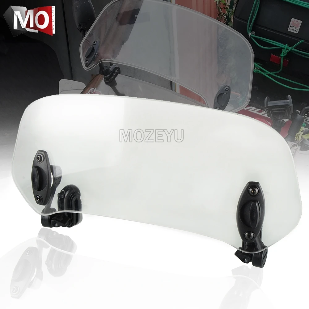 Motorcycle Windshield Extension Spoiler Windscreen Air Deflector For MOTO GUZZI V7 Stone/Special V9 Bobber/Roamer V11 Bellagio