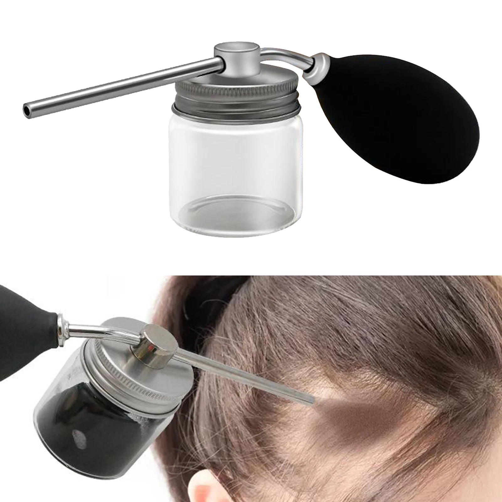 Refillable Talc Powder Blower Puffer Barbers Hairdressers Talcum Bottle Hair Salon Barber Powder Spray Bottle