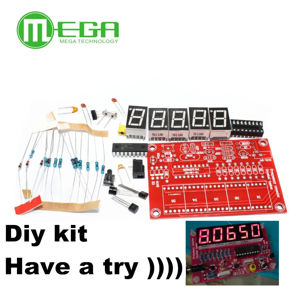 DIY Kits RF 1Hz-50MHz Crystal Oscillator Frequency Counter Meter Digital LED tester meter