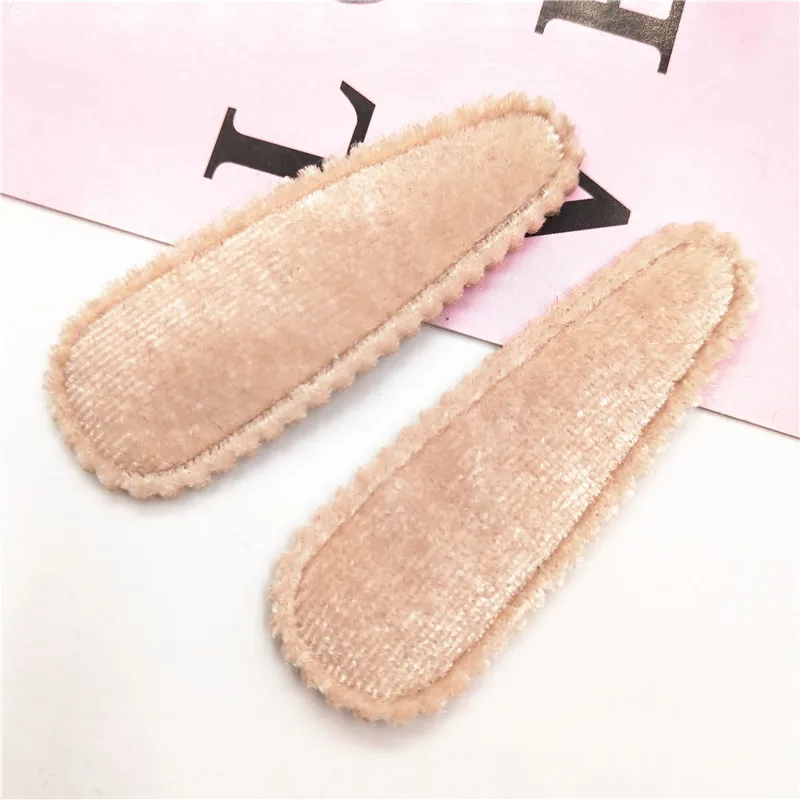 60pcs/lot 5.5cm felt padded applique snap clip cover for BB Headdress clip accessories