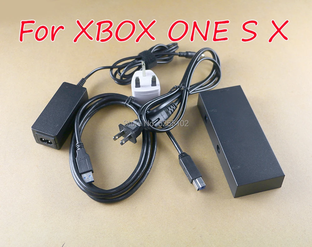 1PC Kinect Adapter for Xbox One S X for XBOXONE Kinect 3.0 Adaptor+ US EU UK Plug USB AC Adapter Power Supply