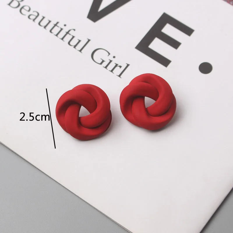 2023 neue Rote Hängende Ohrringe für Frauen Lange Blume Herz Anhänger Baumeln Ohrringe Unregelmäßige Geometrie Element Ohr Schmuck – Detail 18