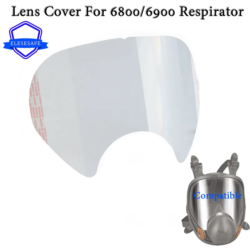 5-20pcs Lens Cover 6800 Full Face Respirator Window Screen Protective Film For 6800/6900 Mask Accessories Painting Spraying