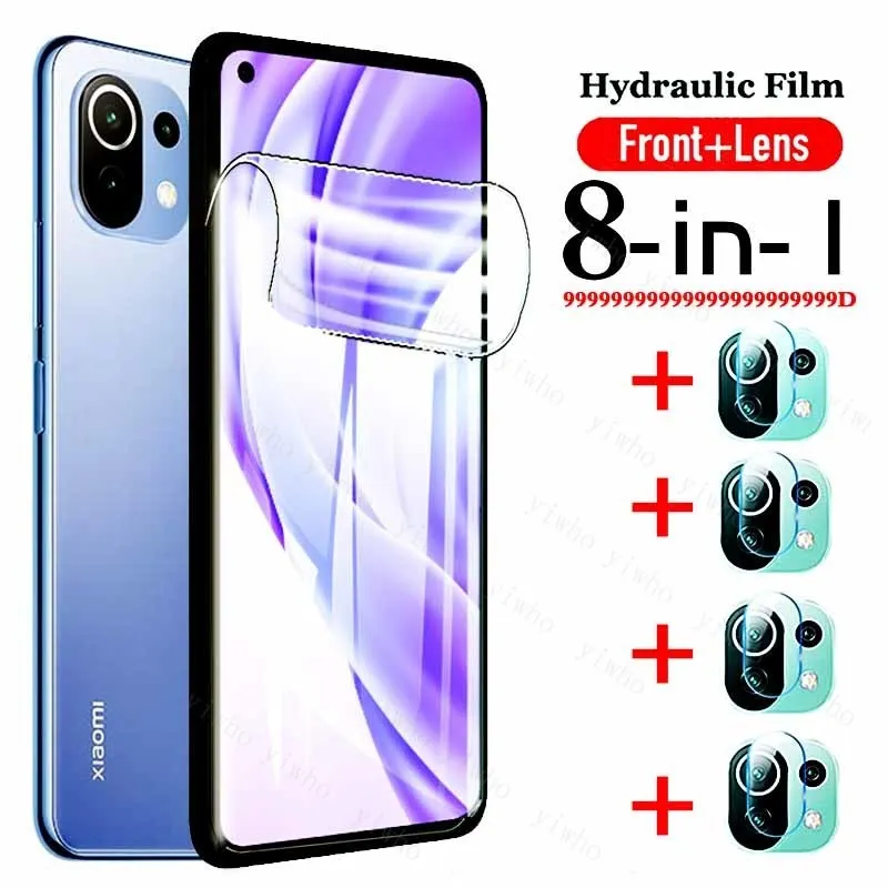 999D Hydrogel Film for Xiaomi MI 11lite Screen Protector Not Glass Xiao Mi 11 Ultra 11i 11x Pro Soft Camera Lens Tempered Glass