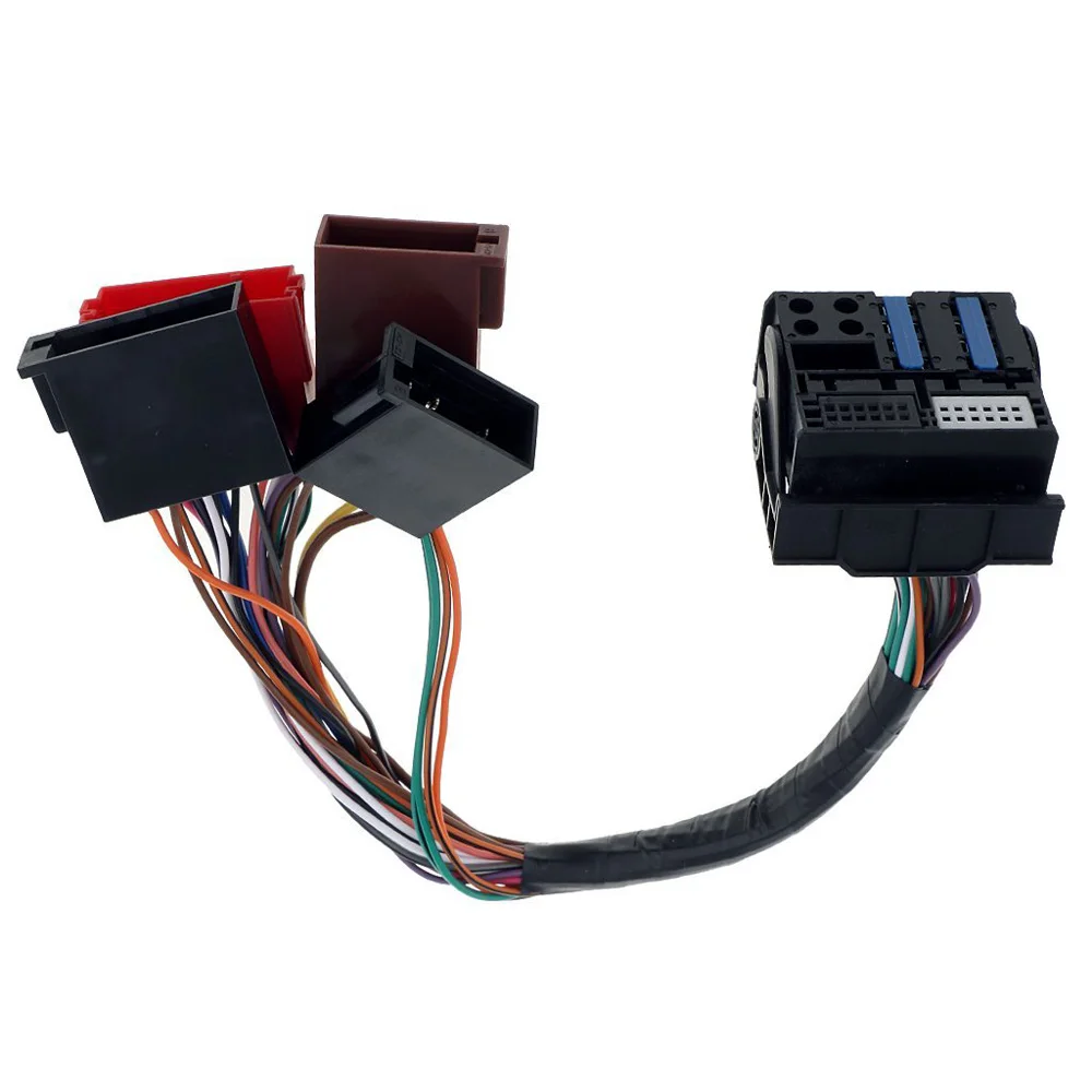 Car Stereo Radio ISO standard Wiring Harness Connector Adapter Plug Cable for Audi A2 A3 A4 A5 A6 Q5 Q7 TT Navigation