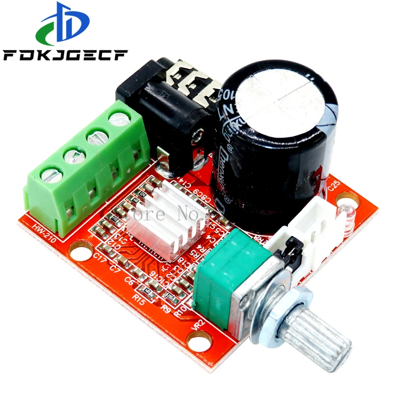 10PCS 12V Mini Hi-Fi PAM8610 Audio Stereo Amplifier Board 2X10W Dual Channel D Class