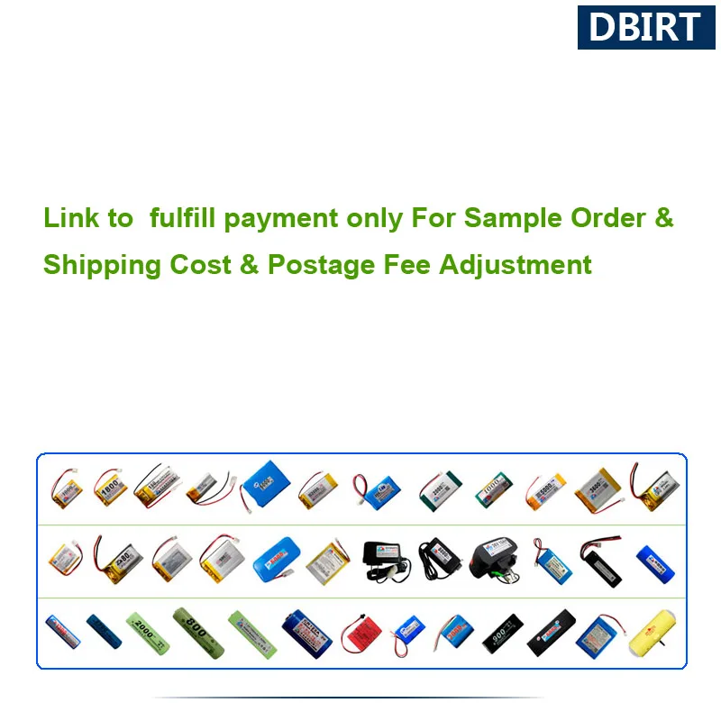 Link para cumprir pagamento apenas para pedido de amostra, custo de envio e ajuste de taxa de postagem