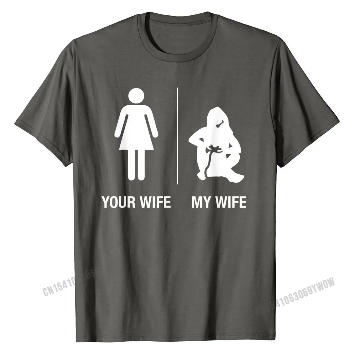 Mens Your Wife My Wife Gamer Shirt, Funny Gaming Husband Gift Cotton Youth Tops T Shirt Comics T Shirt Printed Coupons